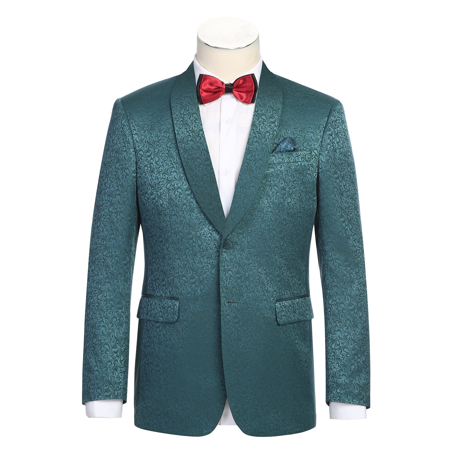 290-20 Men's Slim Fit Stretch Shawl Jacket GREEN L38 New Slim Fit