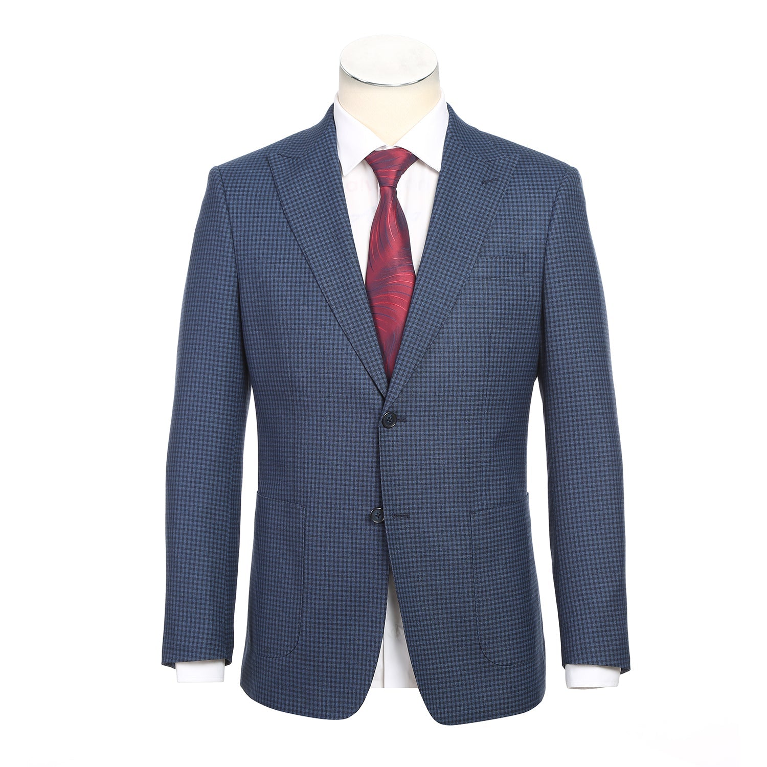 Navy Check Suit