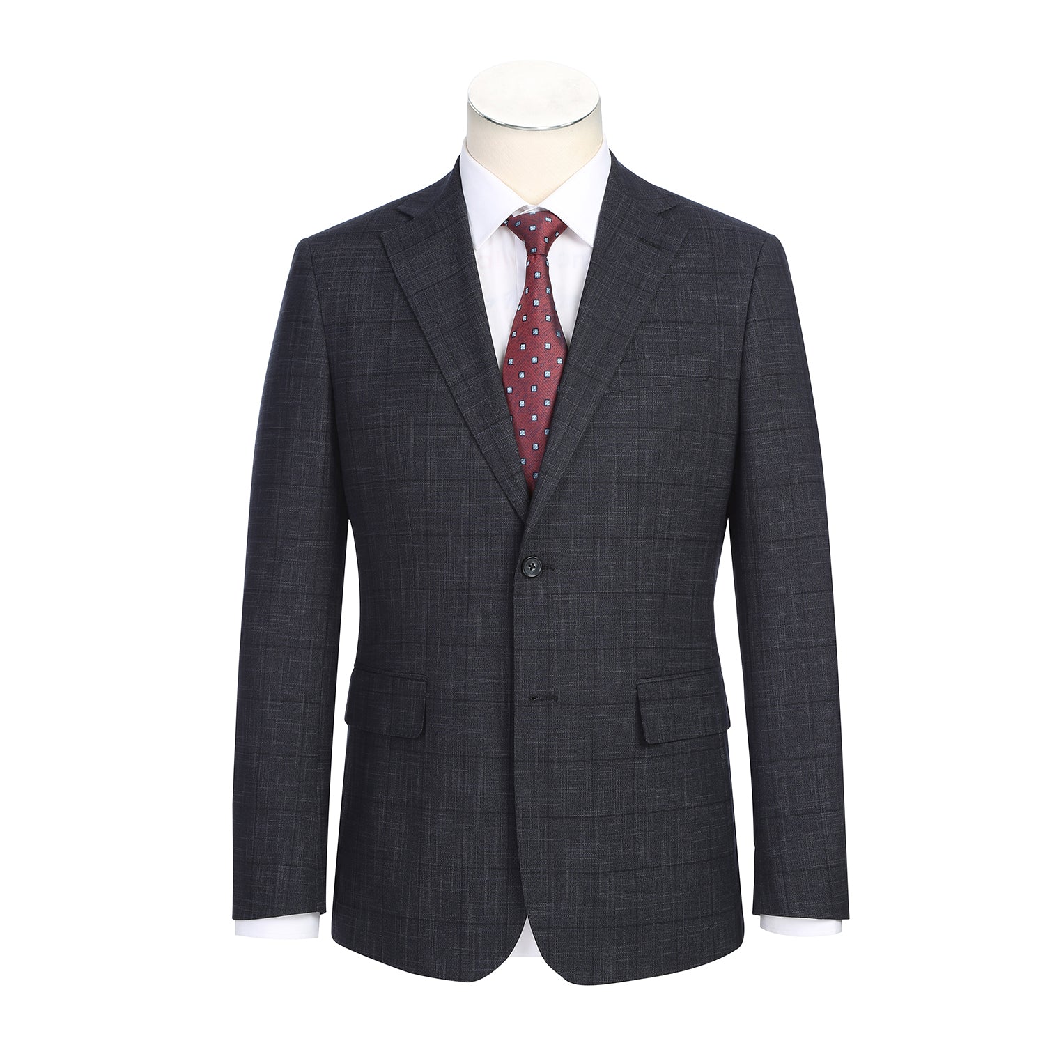 Dark Gray Check Suit
