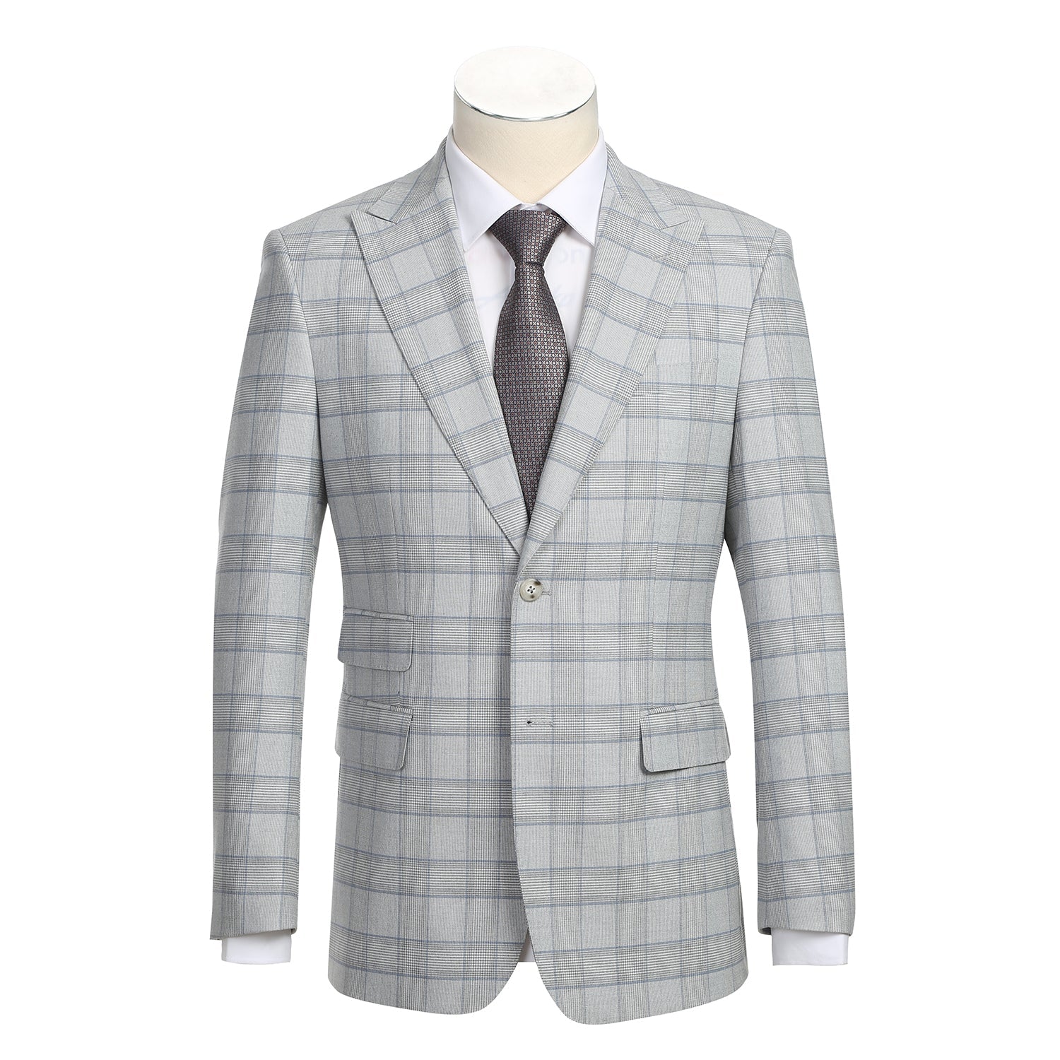 Light Grey Check Suit