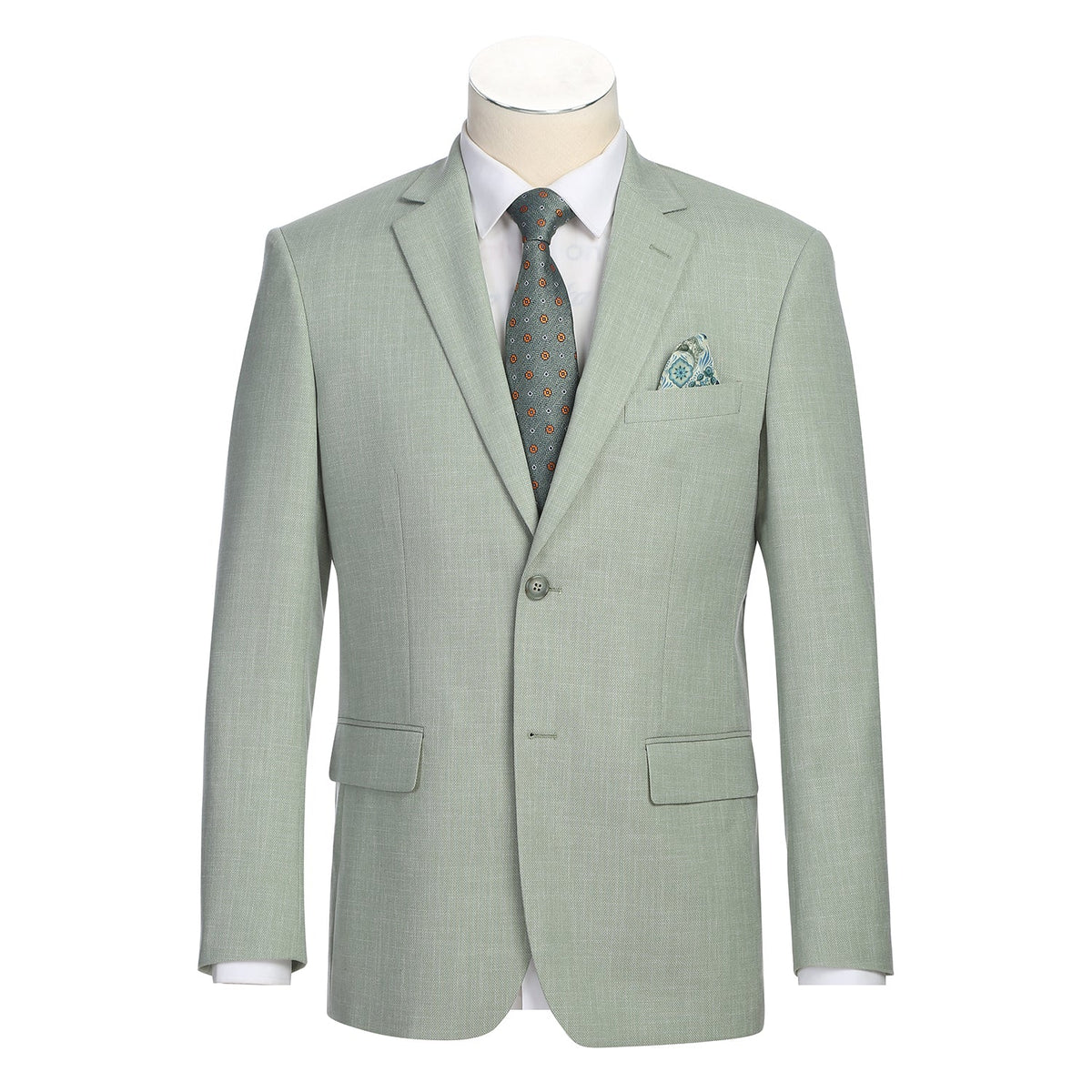 294-58 Men's New Slim Fit Blazer LIGHT GREEN L38 New Slim Fit