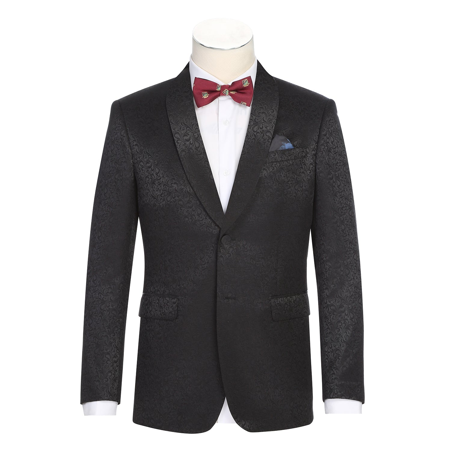 290-22 Men's Slim Fit Stretch Shawl Jacket BLACK L38 New Slim Fit
