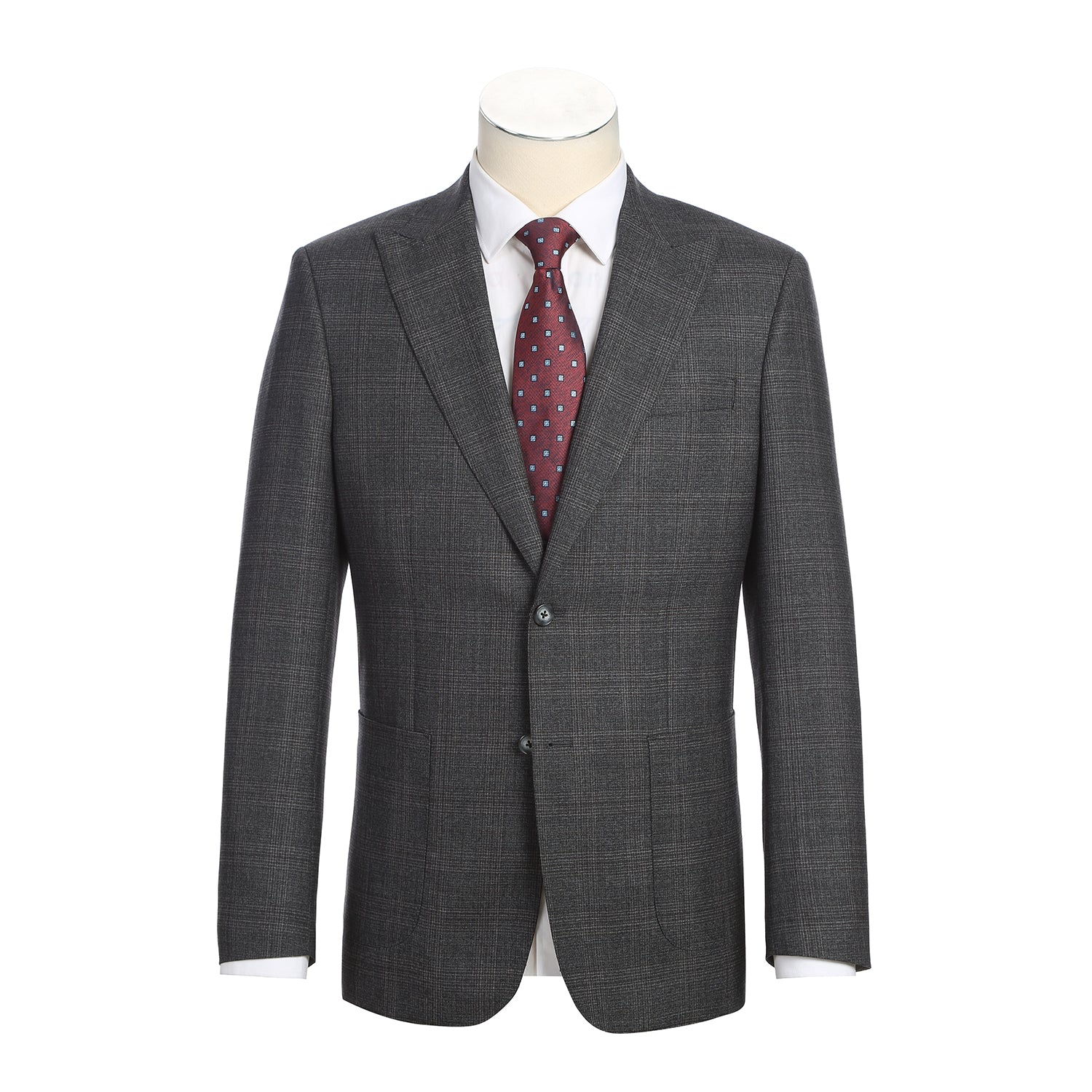 Dark Gray Check Suit