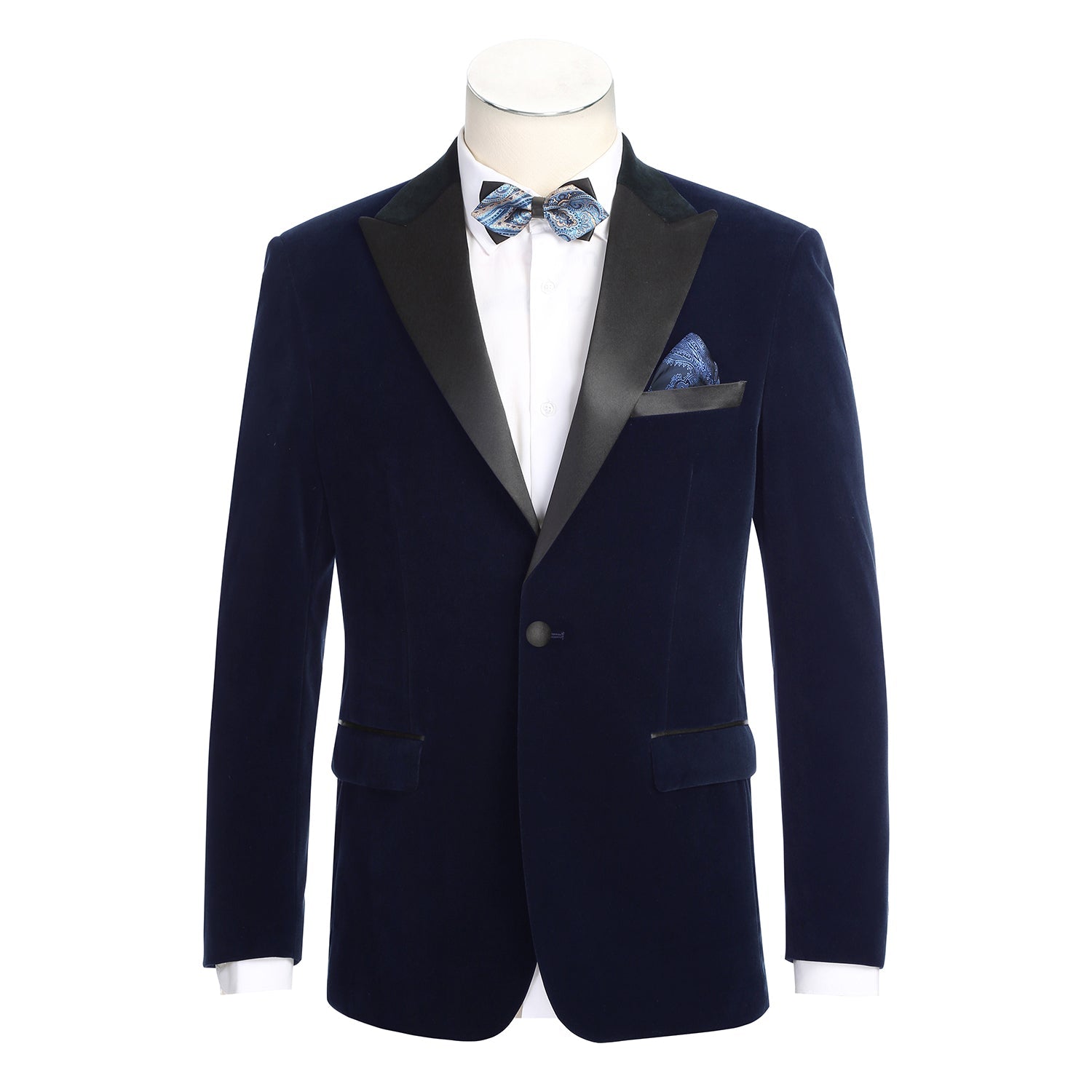 290-12 Men's New Slim Fit Tuxedo Jacket NAVY L38 New Slim Fit
