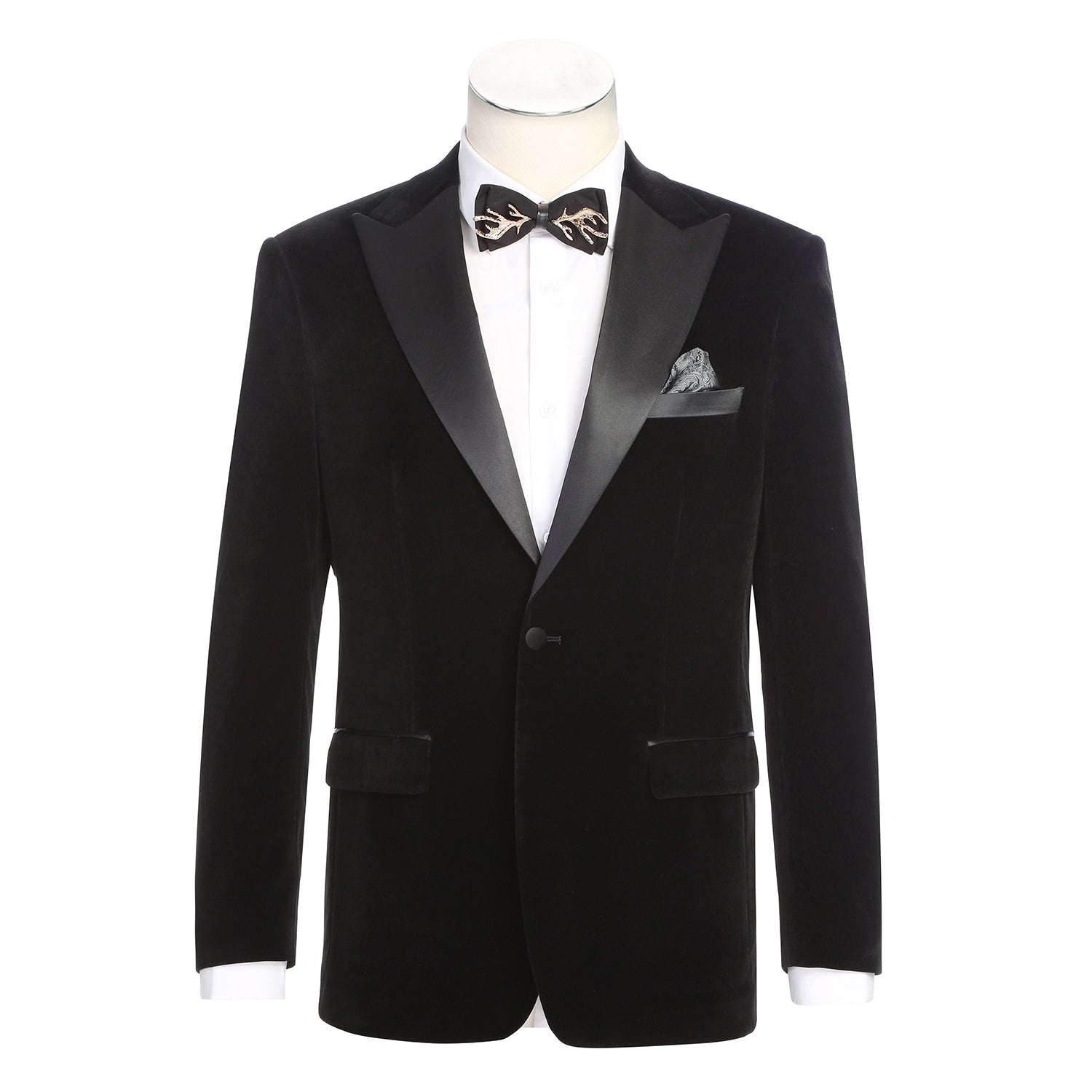 290-11 Men's New Slim Fit Tuxedo Jacket BLACK L38 New Slim Fit