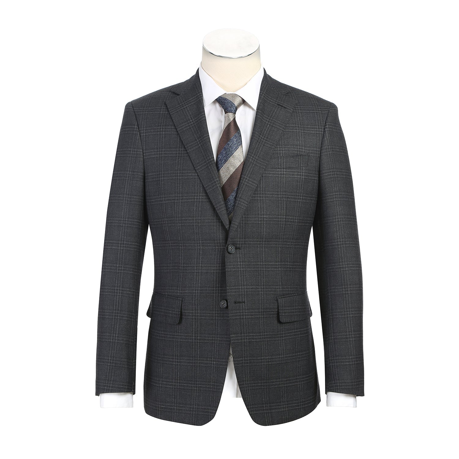 Dark Gray Check Suit