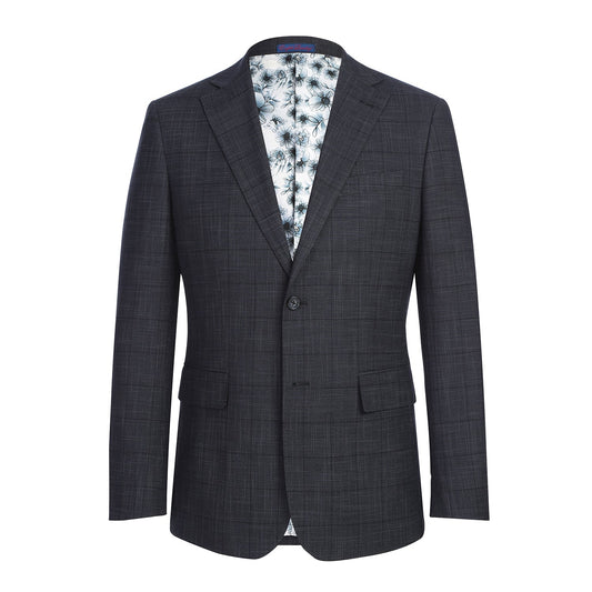 Dark Gray Check Suit