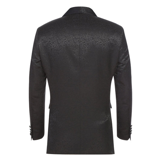 290-22 Men's Slim Fit Stretch Shawl Jacket BLACK L40 New Slim Fit