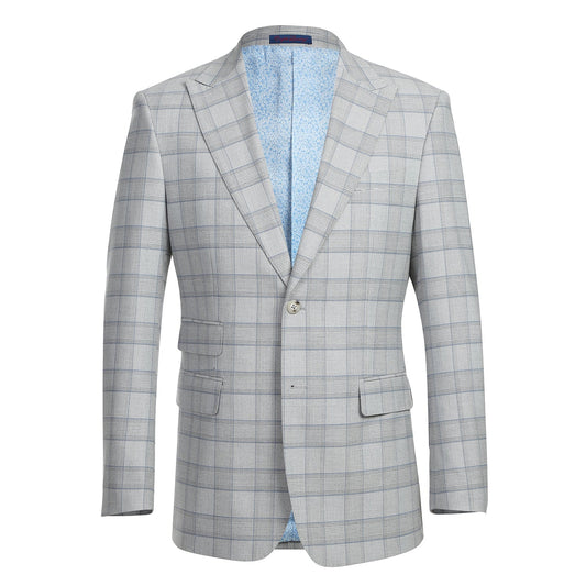 Light Grey Check Suit