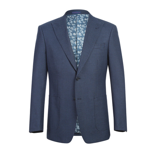 Navy Check Suit