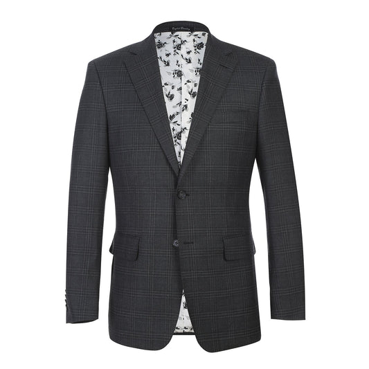 Dark Gray Check Suit