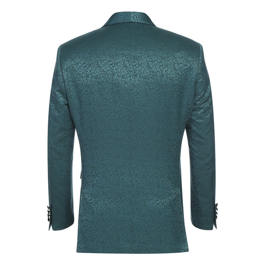 290-20 Men's Slim Fit Stretch Shawl Jacket GREEN L40 New Slim Fit