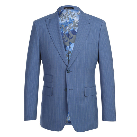 ENGLISH LAUNDRY EL92-33-412 Light Blue Wool Suit