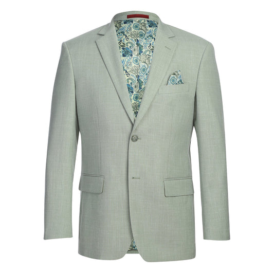 294-58 Men's New Slim Fit Blazer LIGHT GREEN L40 New Slim Fit