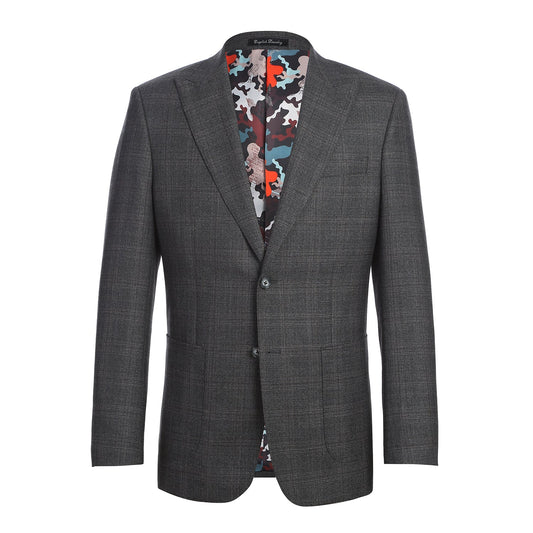 Dark Gray Check Suit