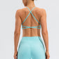 Crisscross Spaghetti Strap Active Cami