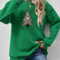 Christmas Tree Graphic Long Sleeve Sweatshirt