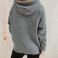 Drawstring Long Sleeve  Hooded Sweater