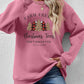 Graphic Round Neck Long Sleeve Sweatshirt