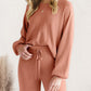 Long Sleeve Lounge Top and Drawstring Pants Set