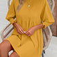 Round Neck Lantern Sleeve Mini Dress