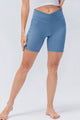 Slim Fit V-Waistband Sports Shorts Light Blue