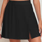 Slit Swim Skort with Pockets