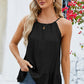 Tied Ruffled Round Neck Cami