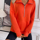 Ivy Lane Half Zip Raglan Sleeve Sweatshirt