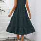 V-Neck Sleeveless Tiered Dress