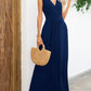 Surplice Neck Sleeveless Maxi Dress