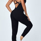 Crisscross Spaghetti Strap Active Jumpsuit