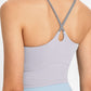 Crisscross Back Scoop Neck Sports Cami