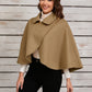 Collared Neck Cropped Cape