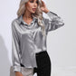 Collared Neck Buttoned Long Sleeve Shirt