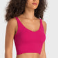 Deep V-Neck Crop Sports Bra