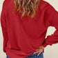 Heart Round Neck Dropped Shoulder Sweatshirt