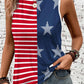 US Flag Round Neck Tank