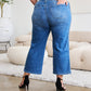 Judy Blue Full Size Braid Side Detail Wide Leg Jeans