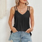 Eyelet V-Neck Double Spaghetti Straps Cami