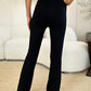 Zenana Full Size High Waist Wide Waistband Bootcut Active Pants