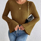 Honey Round Neck Flare Sleeve T-Shirt