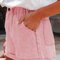 Paperbag Waist Denim Shorts