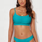 Scoop Neck Sleeveless Swim Set