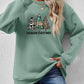 Graphic Round Neck Dropped Shoulder Sweatshirt