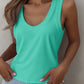 Solid Scoop Neck Tank