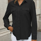 Button Up Pocketed Long Sleeve Shirt