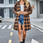 Lovelet Plaid Button Up Collared Neck Shirt