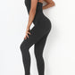 Crisscross Wide Strap Active Jumpsuit