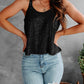 Sequin Scoop Neck Tank